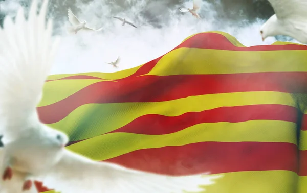 Catalonia flag - It is a visual design work.