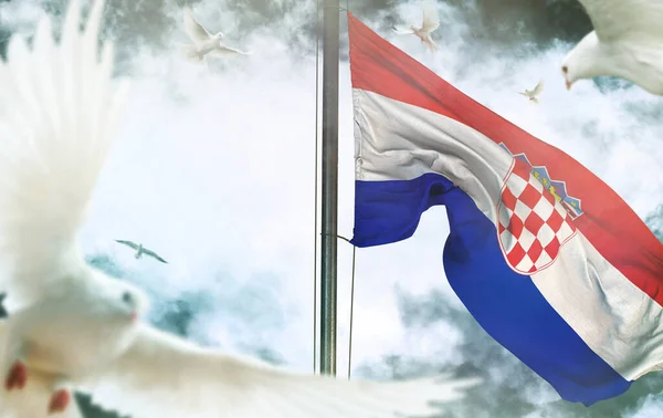 Croatia, Republic of Croatia flag - It is a visual design work.