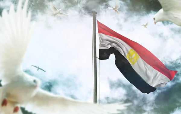 Egypt, Arab Republic of Egypt flag - It is a visual design work.