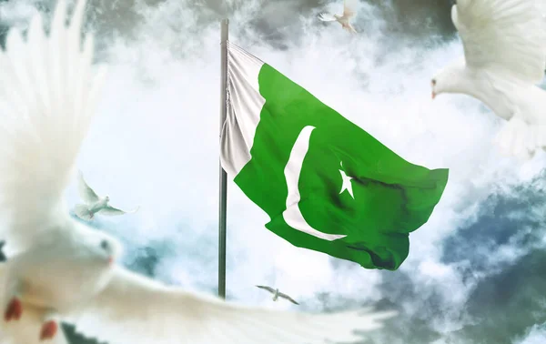 Pakistan, Islamic Republic of Pakistan flag - It is a visual design work.