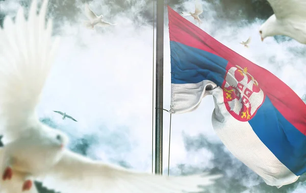 Serbia, Republic of Serbia flag - It is a visual design work.