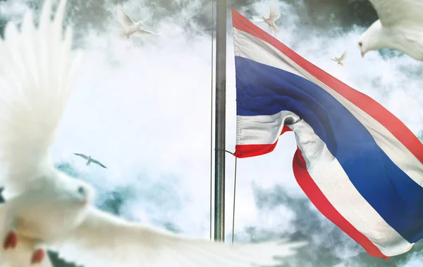 Thailand, Kingdom of Thailand flag - It is a visual design work.