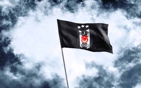 stock image BJK Flag, Besiktas - Besiktas Gymnastics Club