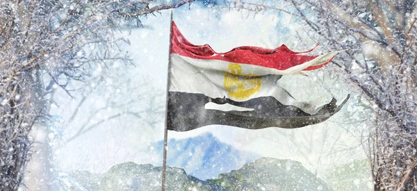 Egypt, Arab Republic of Egypt flag - It is a visual design work.