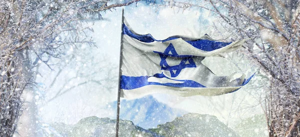 Israel, State of Israel flag - It is a visual design work.