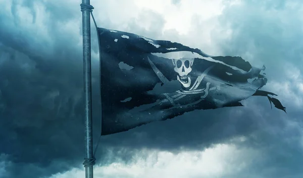 Jack Rackham Bandera Pirata Piratas — Foto de Stock