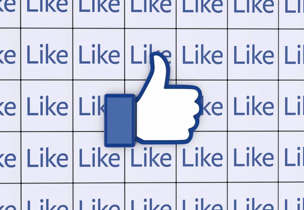 Facebook Social Media Facebook Seperti — Stok Foto