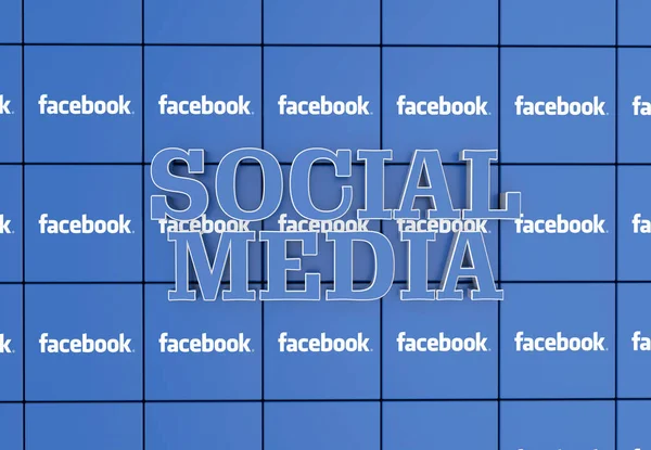 Facebook Social Media Facebook Gefällt — Stockfoto