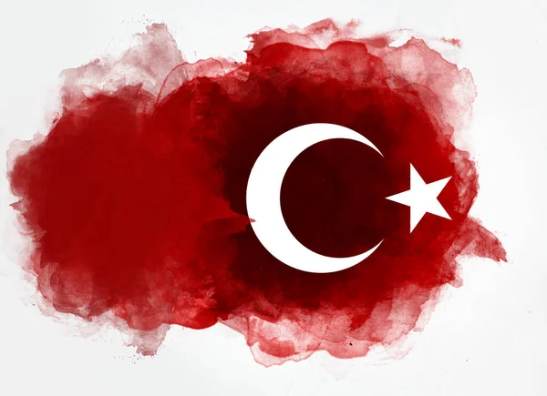 Турецький Прапор Переклад Turkye Turk Bayragi — стокове фото