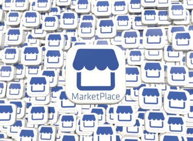 facebook marketplace - marketplace logo, social media visual design clipart