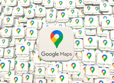 Google Maps - Google Maps logo, social media visual design clipart