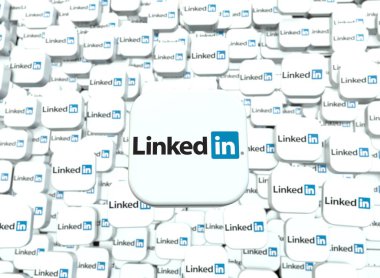 linkedin - linkedin logo, social media visual design clipart