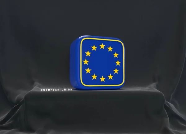 European Union, Flag of the European Union on Stage