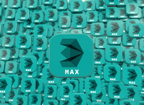 3Ds Max 3Ds Max Logo Social Media Visual Design — Stock Photo, Image