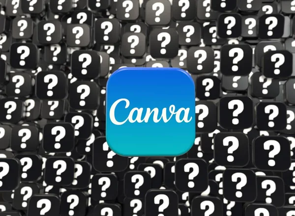 Kanva Kanva Logosu Sosyal Medya Görsel Tasarımı — Stok fotoğraf