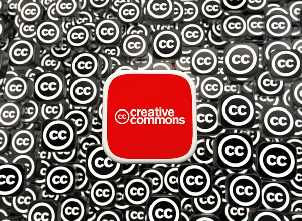 Creative Commons Kreatives Commons Logo Visuelles Design Den Sozialen Medien — Stockfoto
