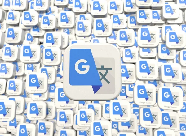 Google Translate Google Translate Logo Social Media Projekt Wizualny — Zdjęcie stockowe