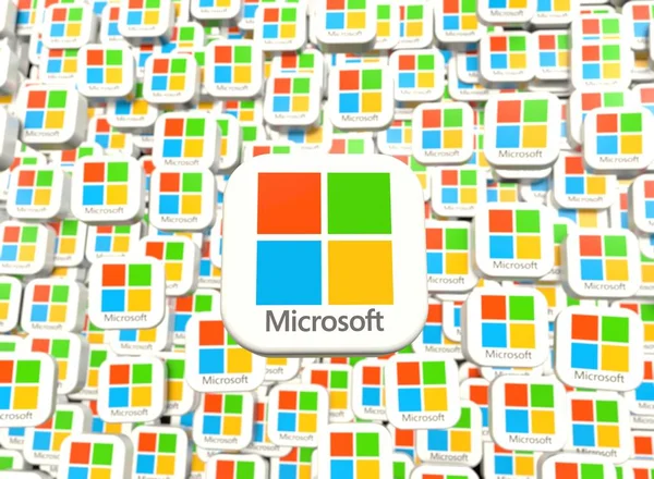 stock image microsoft - microsoft logo, social media visual design