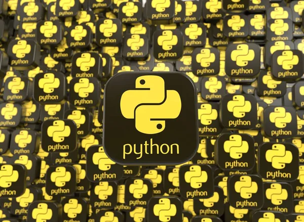 stock image python - python logo, social media visual design