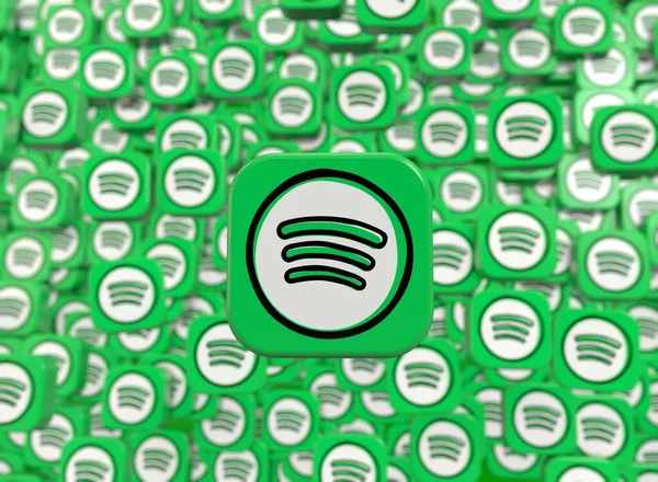 Spotify Spotify Logo Social Media Visual Design — Stock Photo, Image