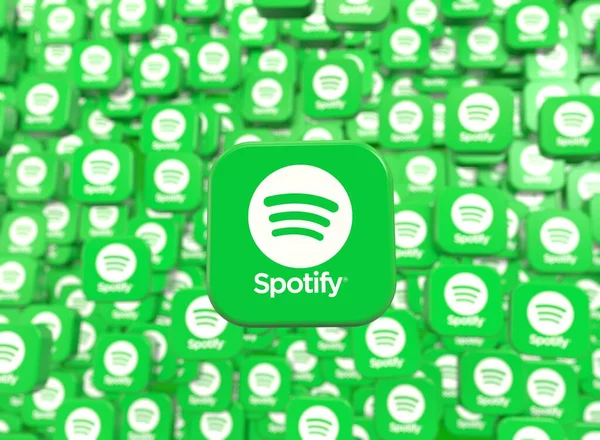 Spotify Spotify Logo Social Media Visual Design —  Fotos de Stock