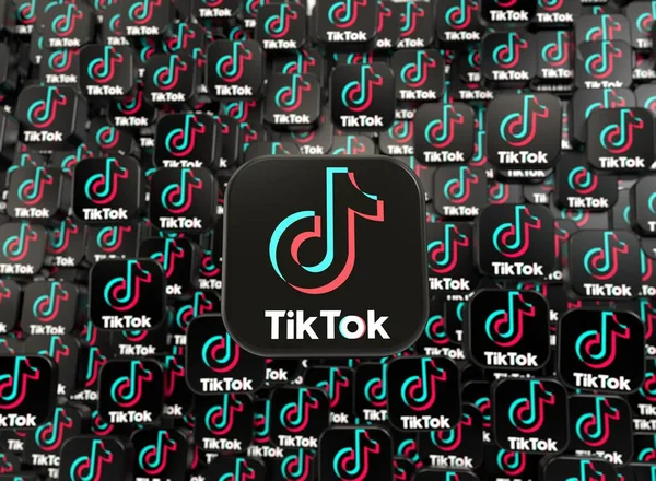 Tiktok Tiktok Logo Social Media Visuell Design — Stockfoto