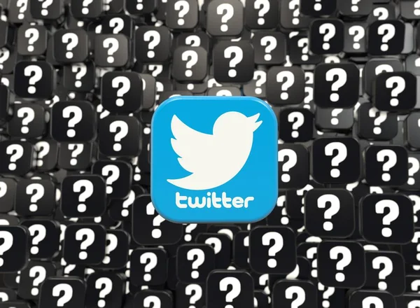 Twitter Twitter Logo Social Media Visuelles Design — Stockfoto