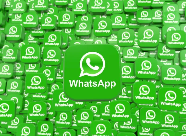 Whatsapp Logo Whatsapp Desain Visual Media Sosial — Stok Foto