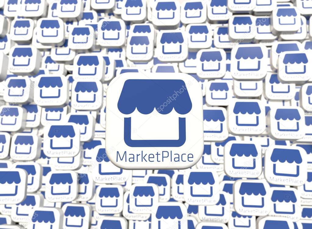 Facebook marketplace - marketplace logo, social media visual design