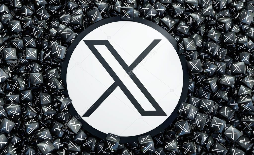 X, Twitter X Logo - 3D Visual Design
