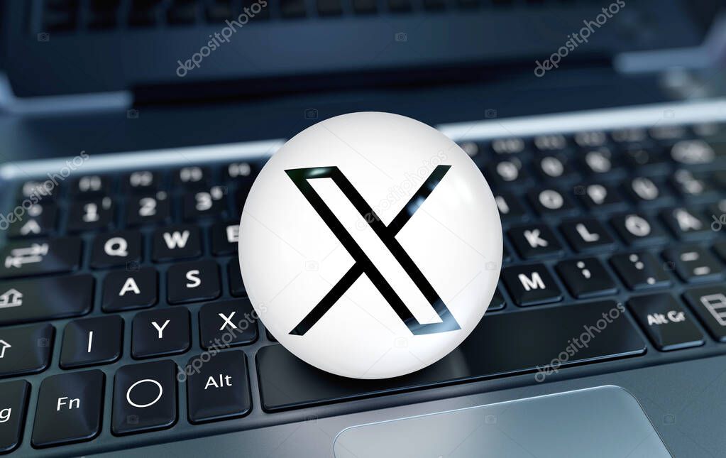 X, Twitter X Logo - 3D Visual Design