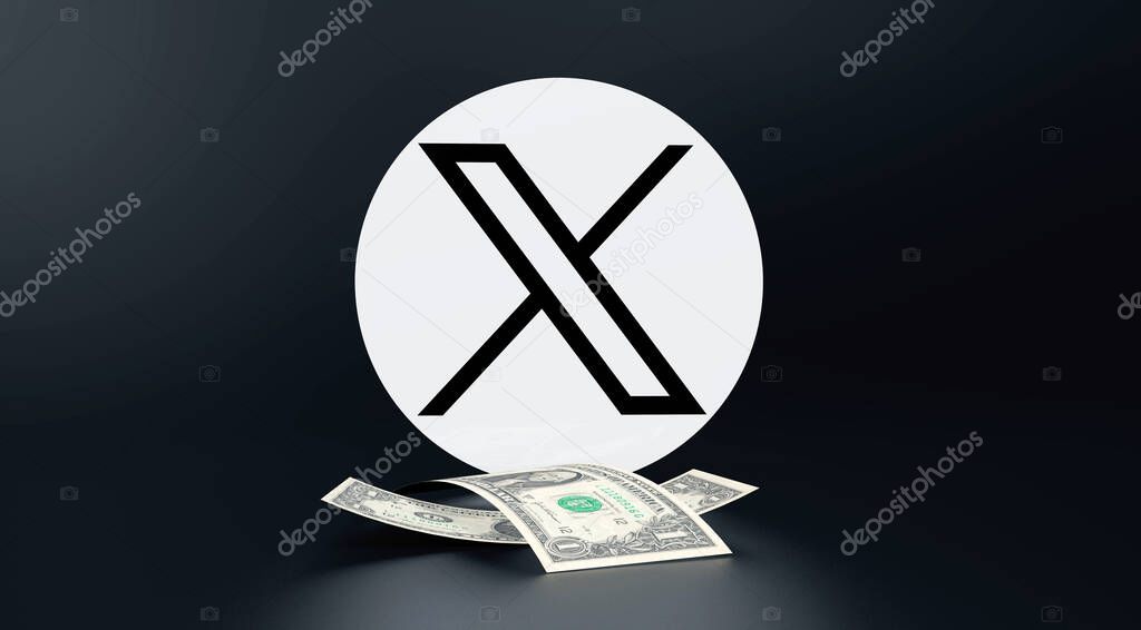 X, Twitter X Logo - 3D Visual Design