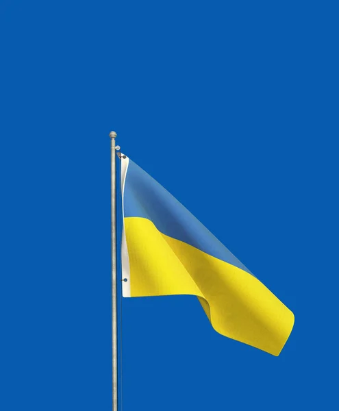 Flaga Państwa Ukrainy Żółta Niebieska Flaga Narodowa Projekt Wizualny Stambuł — Zdjęcie stockowe