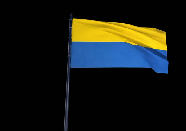 Державний Прапор України Жовтий Синій Національний Прапор Візуальна Дизайнерська Робота — стокове фото
