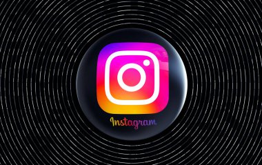 Instagram, sosyal medya resimleri arkaplan tasarımı - (3B Hazırlama)