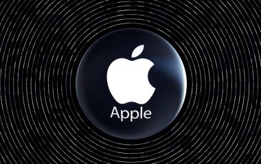 elma, sosyal medya resim arkaplan tasarımı - (3B Hazırlama)