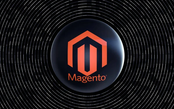 Magento Social Media Images Background Design Rendering — стоковое фото