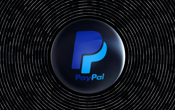 Paypal Изображения Фона Социальных Сетях Рендеринг — стоковое фото