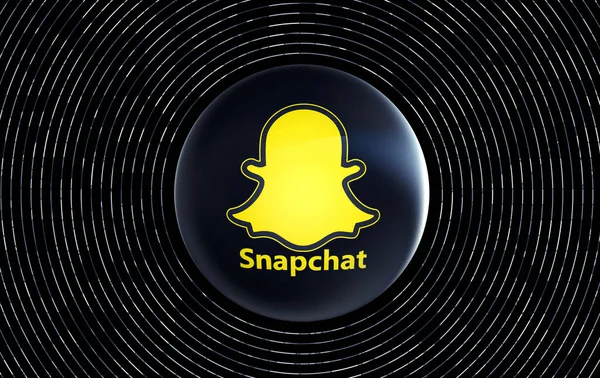 Snapchat Social Media Images Background Design Rendering — Stock Photo, Image