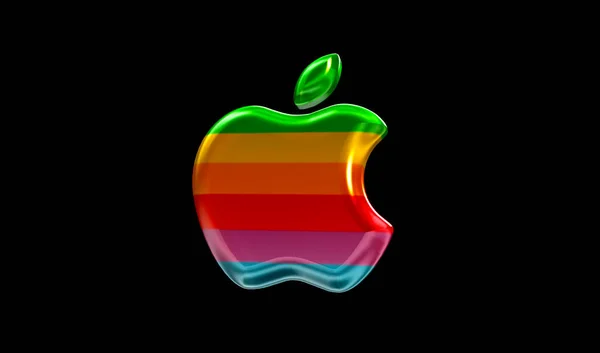 Stare Jabłko Social Media Obrazy Tła Projektowania Rendering — Zdjęcie stockowe