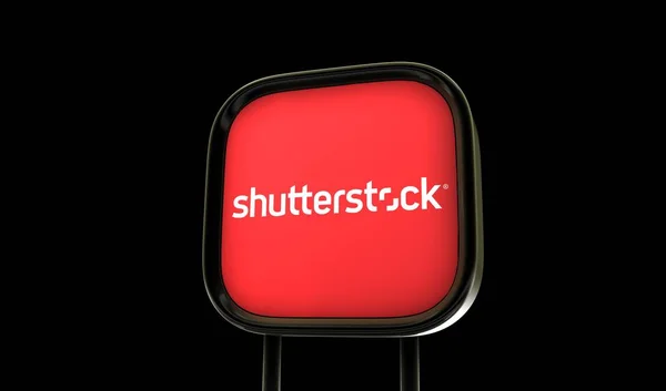 Shutterstock Social Media Images Background Design Rendering — Stock Photo, Image