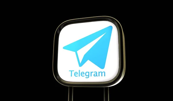 Telegram Social Media Images Background Design Rendu — Photo
