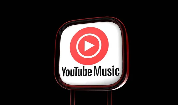 Youtube Música Imágenes Redes Sociales Diseño Fondo Rendering —  Fotos de Stock