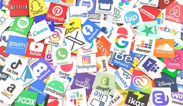 Sosyal medya, sosyal medya görsel arka plan tasarımı