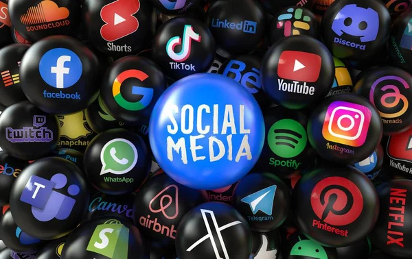 Sosyal medya, sosyal medya görsel arka plan tasarımı