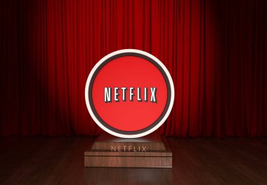 netflix, sosyal medya görsel arka plan tasarımı