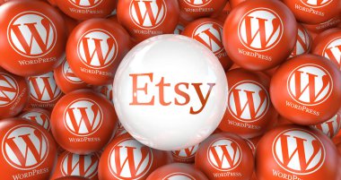 Wordpress, bir açık kaynak web yazılımı - Wordpress sosyal medya arkaplanı.