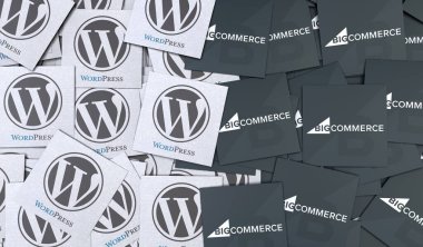 Wordpress, bir açık kaynak web yazılımı - Wordpress sosyal medya arkaplanı.
