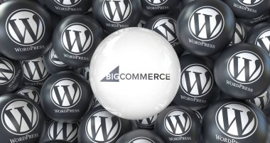 Wordpress, bir açık kaynak web yazılımı - Wordpress sosyal medya arkaplanı.