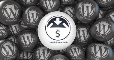 Wordpress, bir açık kaynak web yazılımı - Wordpress sosyal medya arkaplanı.
